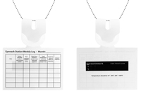 Eye Wash Temperature Check Tag